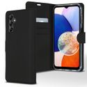 Accezz Étui de téléphone portefeuille Wallet Samsung Galaxy A14 (5G/4G) - Noir