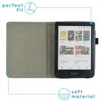 imoshion Étui de liseuse portefeuille en cuir végan Kobo Clara Colour / BW - Noir