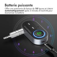 imoshion Adaptateur Bluetooth Voiture - Récepteur Bluetooth 5.1 - Prise jack 3,5 mm / AUX - Noir