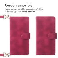 imoshion Etui de télephone portefeuille avec cordon Samsung Galaxy A34 (5G) - Rouge