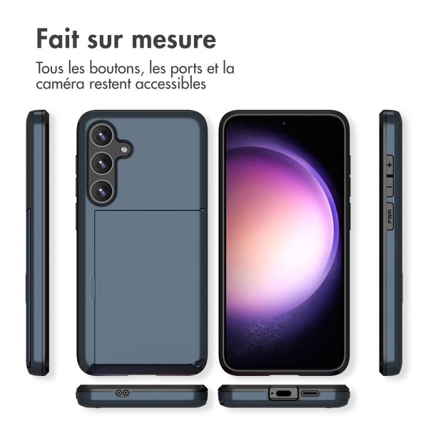 imoshion Coque arrière avec porte-cartes Samsung Galaxy S24 Plus - Bleu foncé