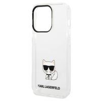 Karl Lagerfeld Coque arrière rigide Choupette iPhone 14 Pro - Transparent