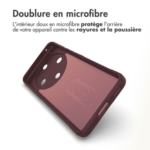 imoshion Coque arrière EasyGrip Honor Magic 6 Lite - Aubergine