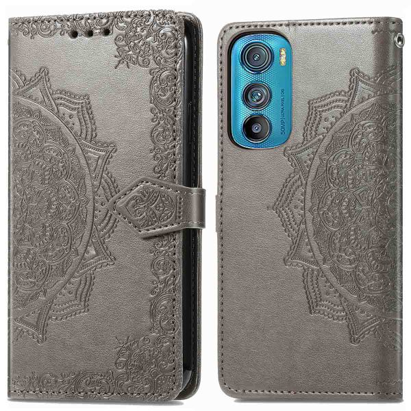 imoshion Etui de téléphone portefeuille Mandala Motorola Edge 30 - Gris