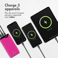 imoshion Batterie externe - 20.000 mAh - Quick Charge et Power Delivery - Rose vif