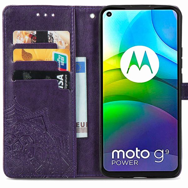 imoshion Etui de téléphone portefeuille Mandala Moto G9 Power