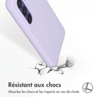 Accezz Coque Liquid Silicone avec MagSafe Samsung Galaxy S26 - Violet
