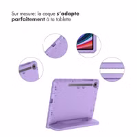 imoshion Coque kidsproof avec poignée Samsung Galaxy Tab S11 / S9 11.0 pouces / S10 Lite / S10 FE / S9 FE 10.9 pouces - Lila