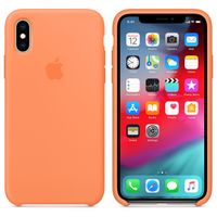 Apple Coque en silicone iPhone Xs / X - Papaya