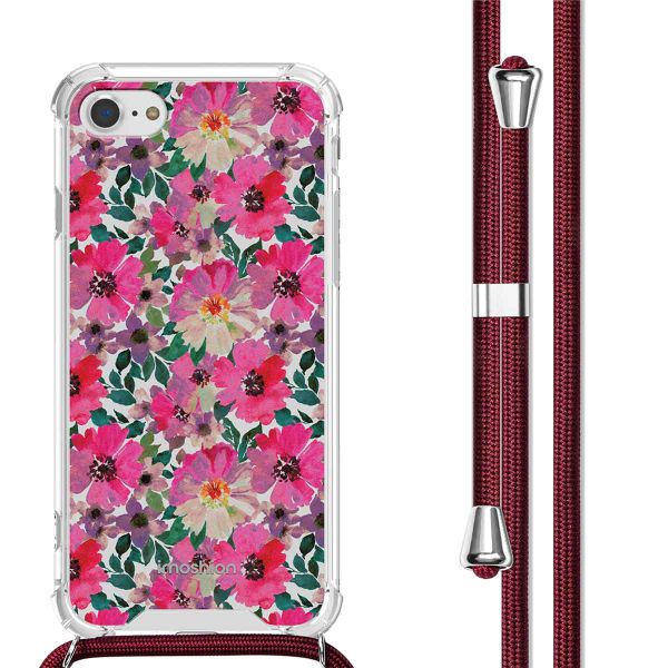 imoshion Coque Design avec cordon iPhone SE (2022 / 2020) / 8 / 7 - Flower Water