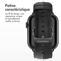 imoshion Bracelet Classic en cuir Apple Watch Series 1 t/m 11 / SE / Ultra (44/45/46/49 mm) - Noir