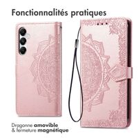 imoshion Etui de télephone Mandala Samsung Galaxy A55 - Rose Doré