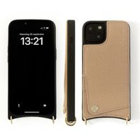 Dutchies Coque avec porte-cartes iPhone 16 Pro Max - Cordon de téléphone non inclus - Beige