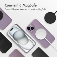 imoshion Coque Couleur avec MagSafe iPhone 15 - Violet