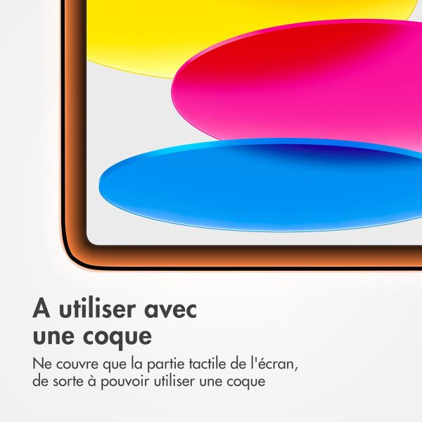 Accezz Protection d'écran en verre trempé avec applicateur Apple iPad 11 (2025) 11 pouces A16 / iPad 10 (2022) 10.9 pouces