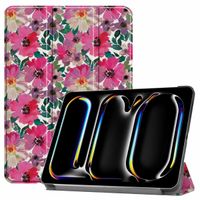 imoshion Coque tablette Design Trifold Apple iPad Pro 11 (2024) M4 - Floral Water Color