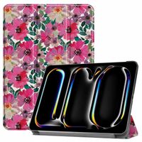 imoshion Coque tablette Design iPad Pro 11 (2024) M4 - Floral Watercolor