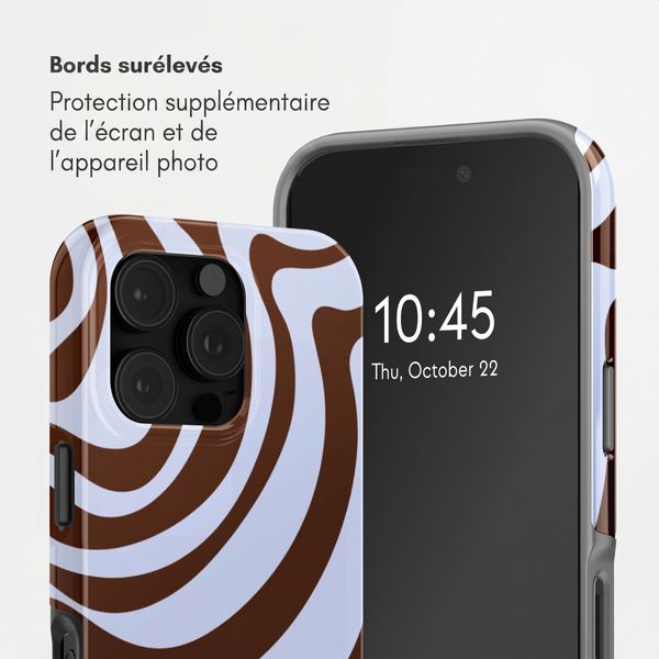 Selencia Coque arrière Vivid Apple iPhone 16 Pro Max - Dream Swirl Chocolate
