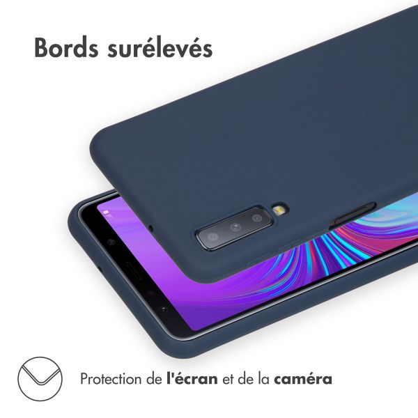 imoshion Coque Couleur Samsung Galaxy A7 (2018) - Bleu foncé