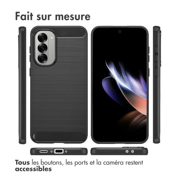 imoshion Coque Brushed Samsung Galaxy A56 - Noir