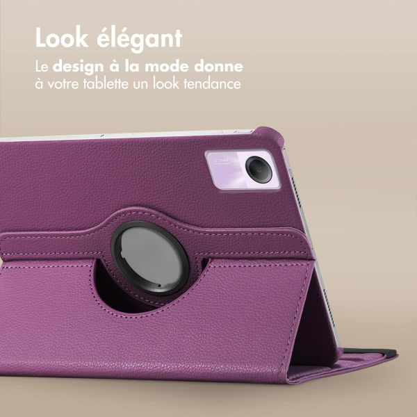 imoshion Coque tablette rotatif à 360° Xiaomi Redmi Pad SE - Violet