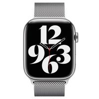 Apple Bracelet à boucle Milanais Apple Watch Series 1-10 / SE / Ultra (2) - 42/44/45/46/49 mm - Silver