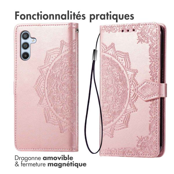 imoshion Etui de télephone Mandala Samsung Galaxy A36 - Rose Doré