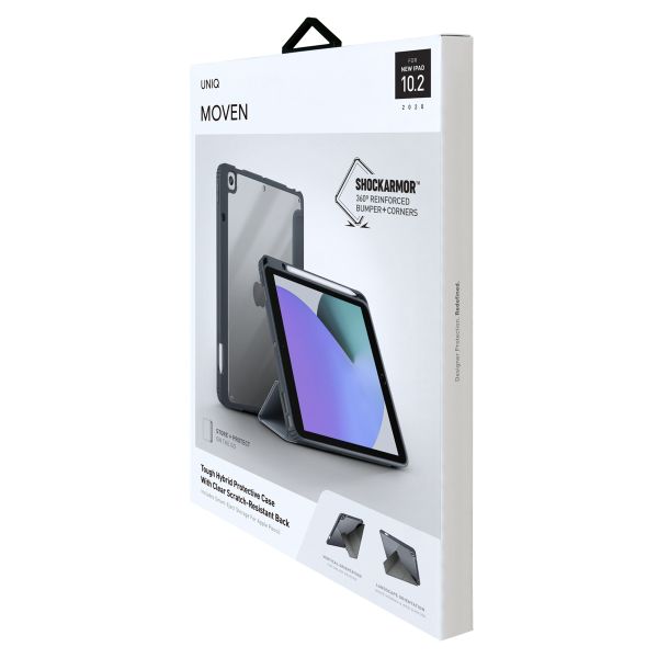 Uniq Étui Moven Apple iPad 9 (2021) 10.2 pouces / iPad 8 (2020) 10.2 pouces / iPad 7 (2019) 10.2 pouces - Grey