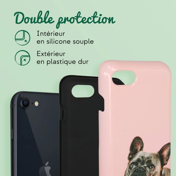 Concevez votre propre coque Tough Apple iPhone SE (2022 / 2020) / 8 / 7 / 6(s) - Blanc