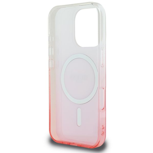 Guess Coque MagSafe IML Glitter Gradient Apple iPhone 16 Pro Max - Pink