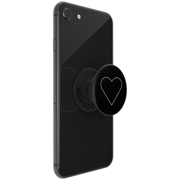 PopSockets PopGrip - Amovible - White Heart Black