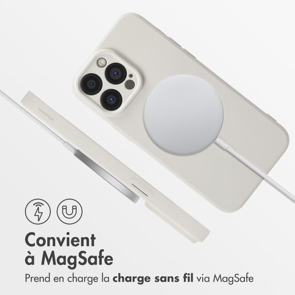 imoshion Coque Couleur avec MagSafe iPhone 14 Pro Max - Beige