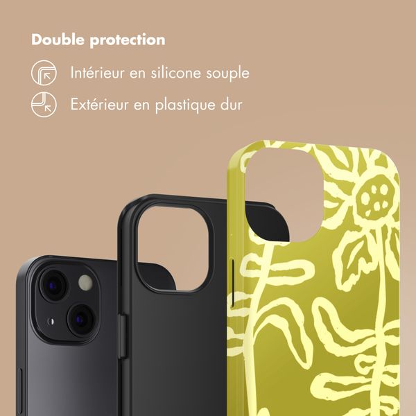 Selencia Coque arrière Vivid Apple iPhone 13 - Chalky Bloom