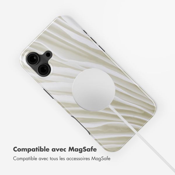 Selencia Coque arrière Vivid avec MagSafe Apple iPhone 16 - Nature Light Brown