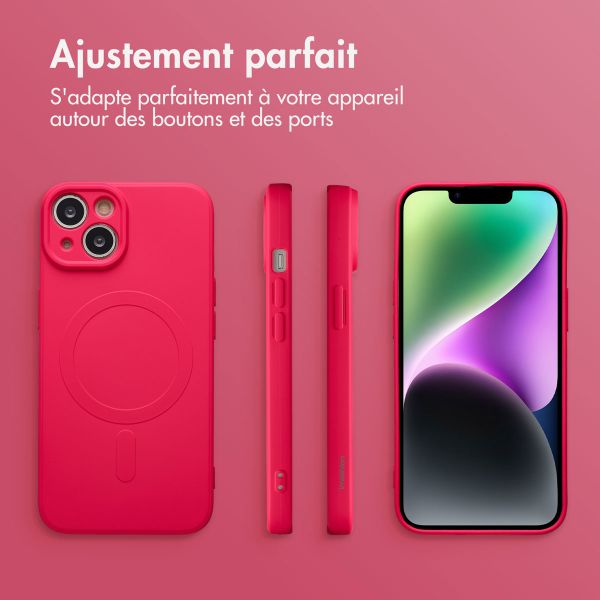 imoshion Coque Couleur avec MagSafe Apple iPhone 14 - Neon Pink