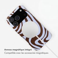 Selencia Coque arrière Vivid avec MagSafe Apple iPhone 17 Pro Max - Dream Swirl Chocolate