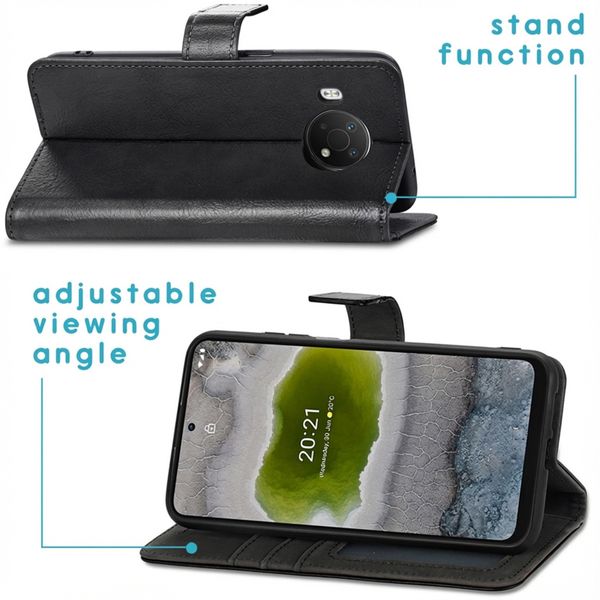 imoshion Étui de télephone portefeuille de luxe Nokia X10 / X20 - Noir