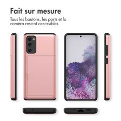 imoshion Coque arrière avec porte-cartes Samsung Galaxy S20 FE - Rose Dorée