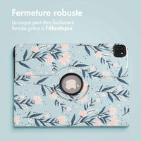 imoshion Coque tablette Design rotatif à 360° iPad Pro 12.9 (2018 / 2020 / 2021 / 2022) - Flowers