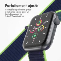 imoshion Bracelet en nylon Apple Watch Series 1 t/m 9 / SE (38/40/41 mm) | Series 10 / 11 (42 mm) - Lime