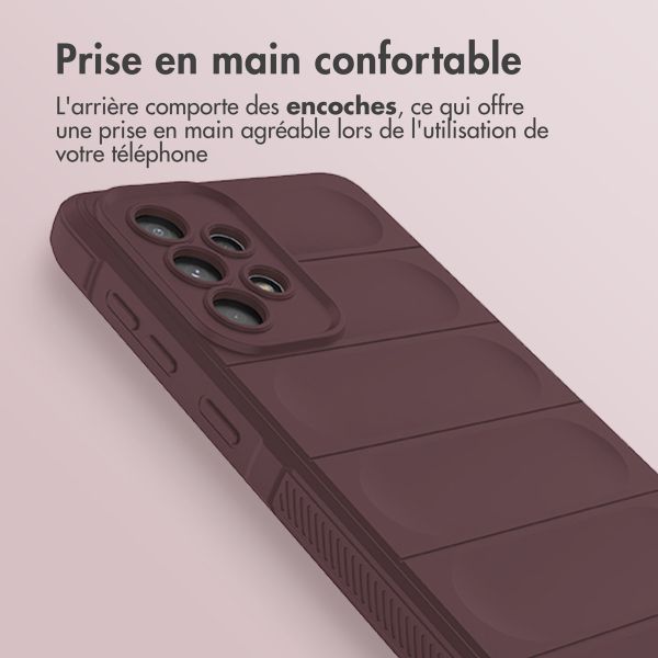 imoshion Coque arrière EasyGrip Samsung Galaxy A33 - Aubergine