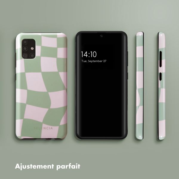 Selencia Coque arrière Vivid Tough Samsung Galaxy A51 - Groovy Sage Green