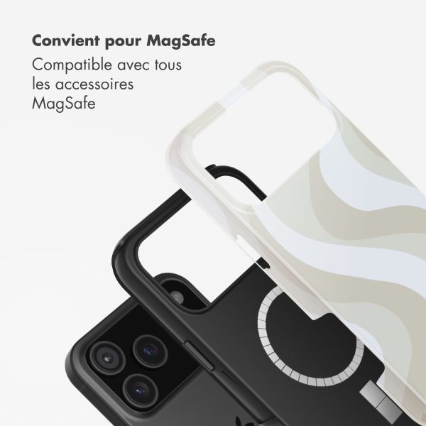Selencia Coque arrière Vivid avec MagSafe Apple iPhone 17 Pro - Desert Waves Beige
