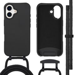 imoshion Coque arrière Color avec cordon amovible et MagSafe Apple iPhone 17 - Noir