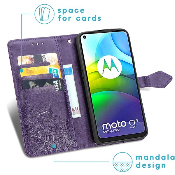 imoshion Etui de télephone Mandala Motorola Moto G9 Power - Violet