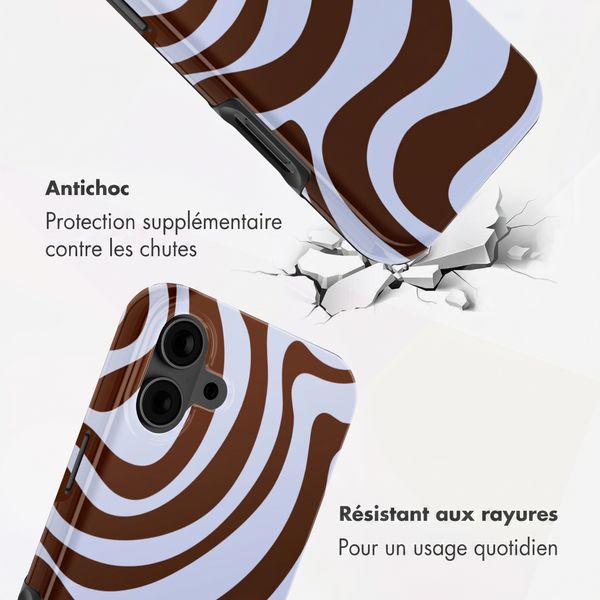 Selencia Coque arrière Vivid Apple iPhone 16 - Dream Swirl Chocolate
