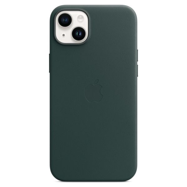 Apple Coque Leather MagSafe Apple iPhone 14 Plus - Forest Green