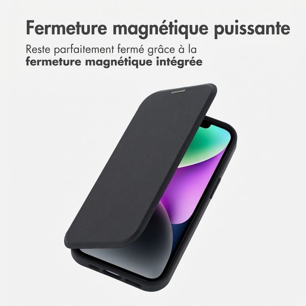 imoshion Bookcase transparente avec MagSafe Apple iPhone 14 / 13 - Noir
