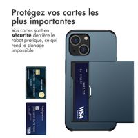 imoshion Coque arrière avec porte-cartes Apple iPhone 14 - Bleu foncé