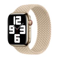 Apple Bracelet Solo tressé Apple Watch Series 1 - 9 / SE (38/40/41 mm) | Series 10 / 11 (42 mm) - Taille 7 - Beige